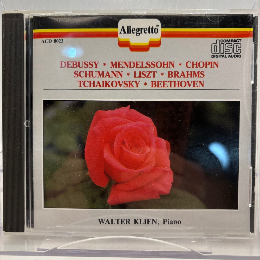 Allegretto Walter Klien Piano Debussy Chopin Beethoven CD ACD‎ 8023 Vox Archive